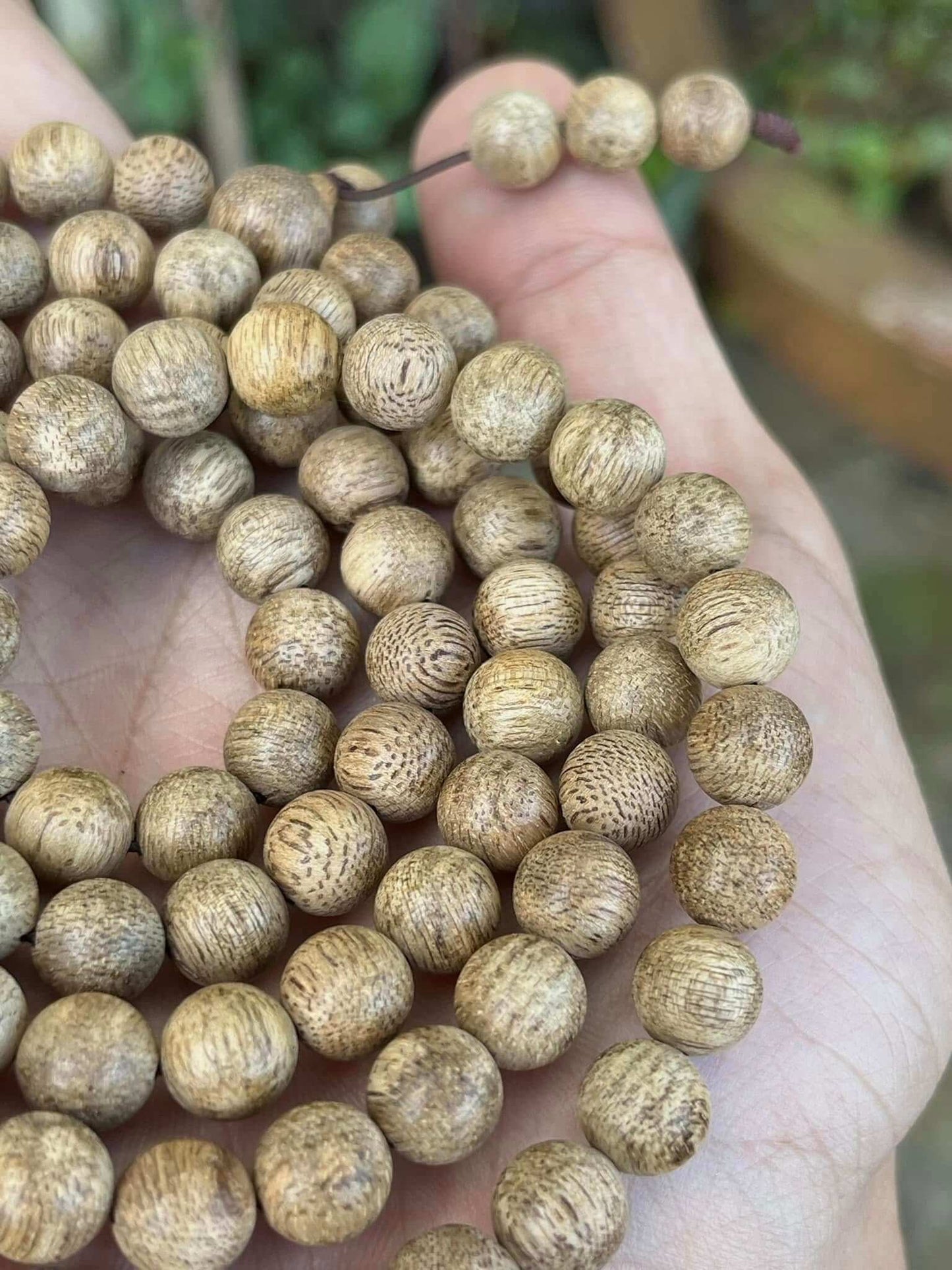 Vietnam Agarwood Mala Bracelet - 108 Beads from Wild Khanh Hoa Agarwood