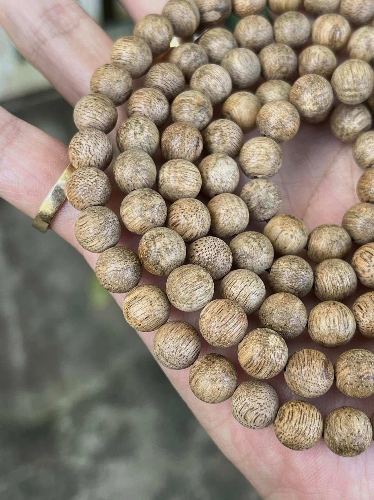 Vietnam Agarwood Mala Bracelet - 108 Beads from Wild Khanh Hoa Agarwood