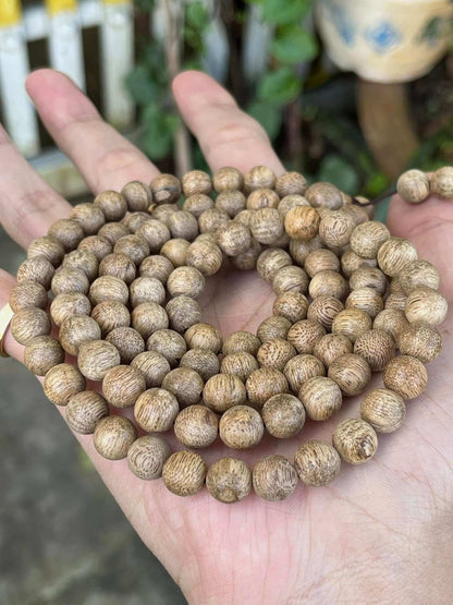 Vietnam Agarwood Mala Bracelet - 108 Beads from Wild Khanh Hoa Agarwood