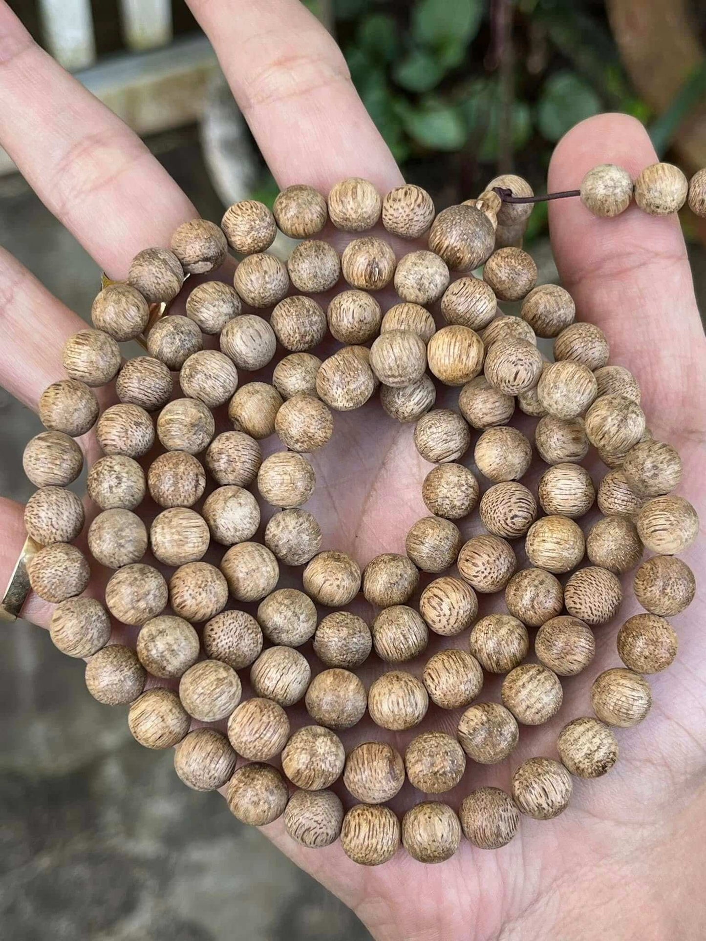 Vietnam Agarwood Mala Bracelet - 108 Beads from Wild Khanh Hoa Agarwood