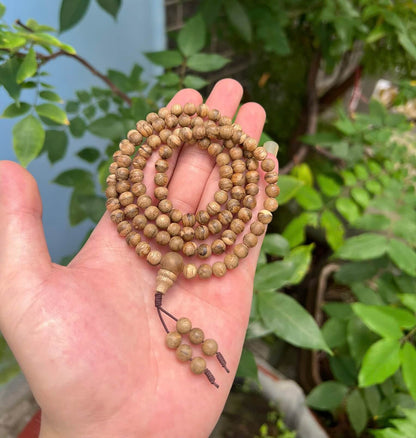 108 Mala Bead- Wild Agarwood Bracelets Laos- Personal Gift - Perfect For Meditation & Spiritual Practices