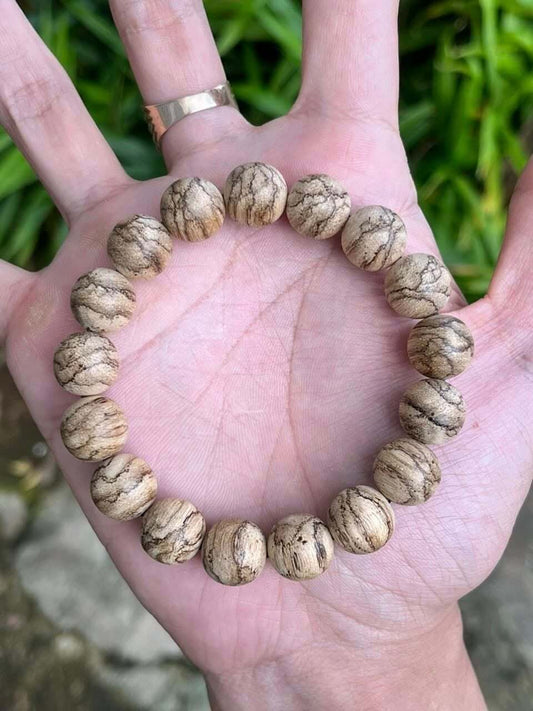 Kalimantan Agarwood Bracelet - 12mm Round Beads- Jewelry- Bangle- Gifts