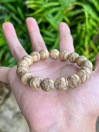 Kalimantan Agarwood Bracelet - 12mm Round Beads- Jewelry- Bangle- Gifts