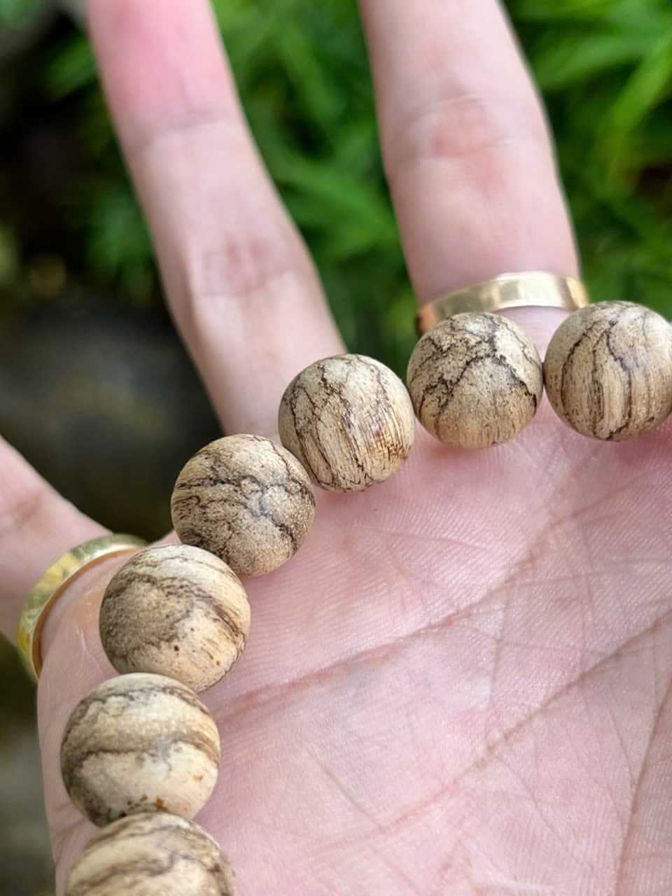 Kalimantan Agarwood Bracelet - 12mm Round Beads- Jewelry- Bangle- Gifts