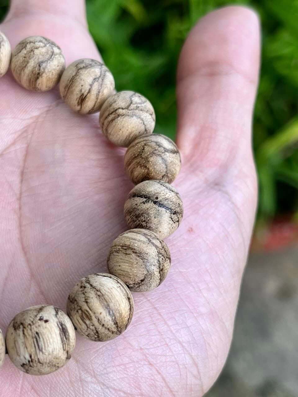 Kalimantan Agarwood Bracelet - 12mm Round Beads- Jewelry- Bangle- Gifts